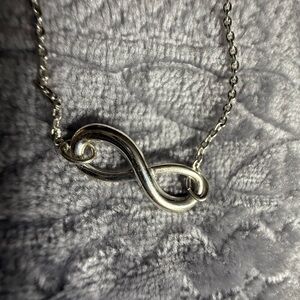 Silver Infinity Pendant Necklace